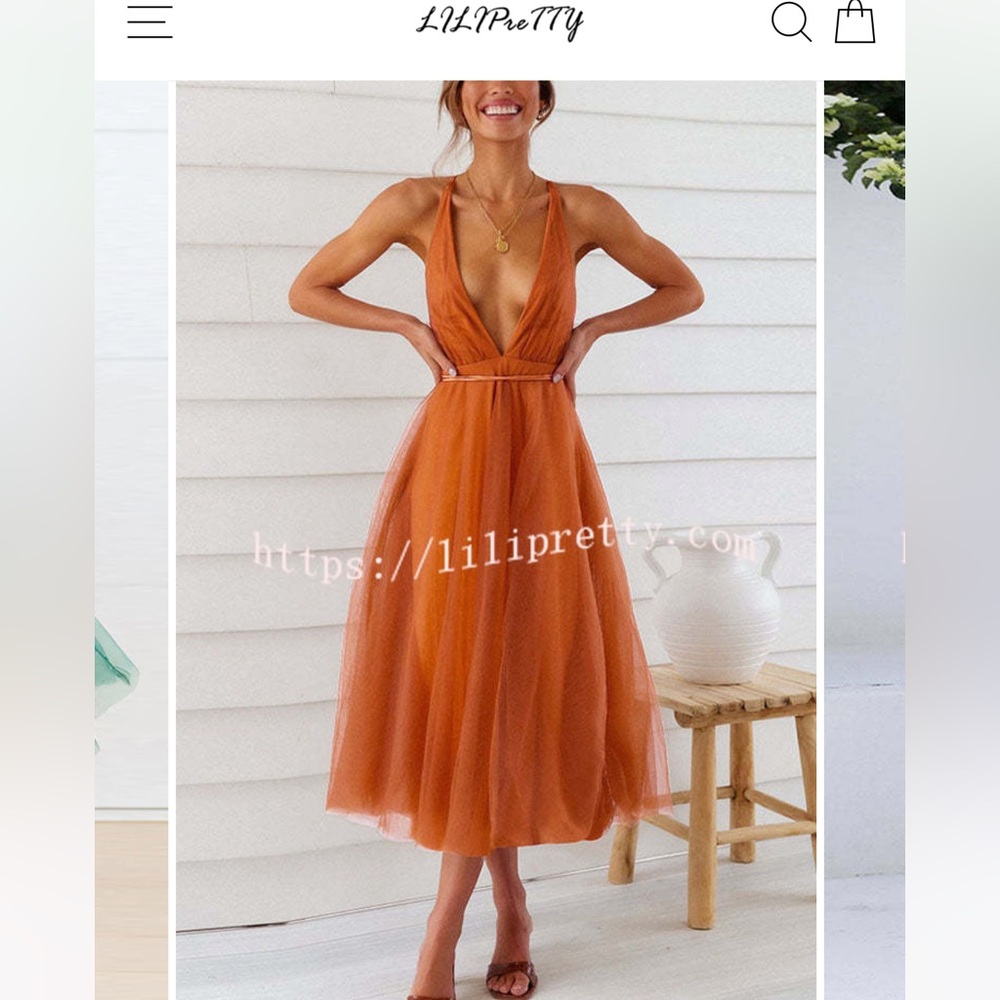 *Lilipretty* “feeling romantic tulle midi dress”
